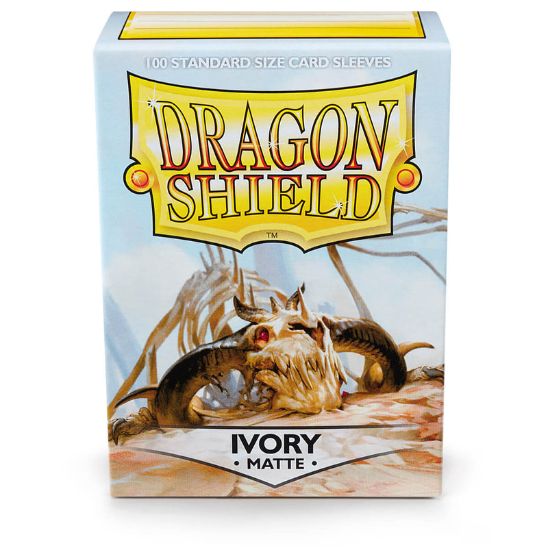 Dragon Shield AT-11017 Sleeves (100) Ivory Matte - Hobby City NZ (9003891130605)