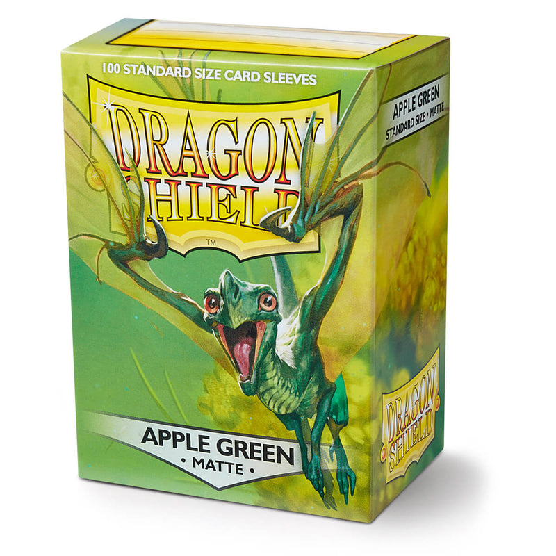 Dragon Shield AT-11018 Sleeves (100) Apple Green Matte - Hobby City NZ (9003891163373)