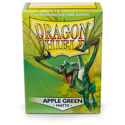 Dragon Shield AT-11018 Sleeves (100) Apple Green Matte - Hobby City NZ (9003891163373)