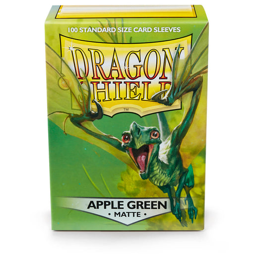 Dragon Shield AT-11018 Sleeves (100) Apple Green Matte - Hobby City NZ (9003891163373)