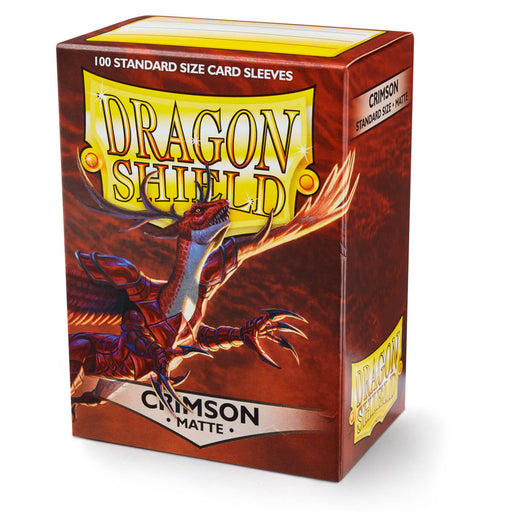 Dragon Shield AT-11021 Sleeves (100) Crimson Matte - Hobby City NZ (9003891425517)