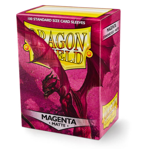 Dragon Shield AT-11026 Sleeves (100) Magenta Matte - Hobby City NZ (9003891589357)