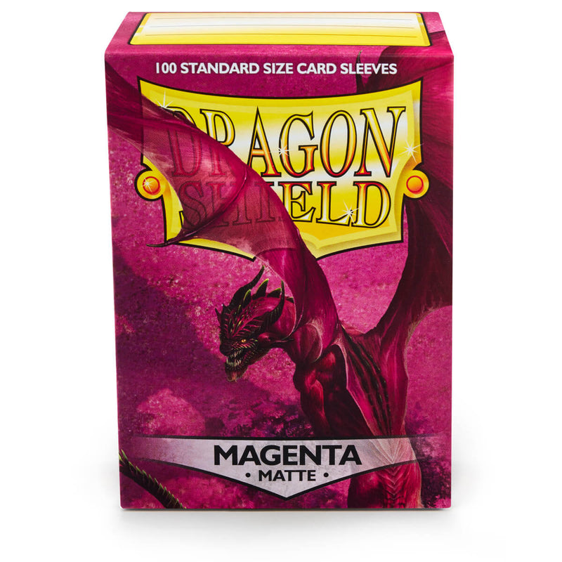Dragon Shield AT-11026 Sleeves (100) Magenta Matte - Hobby City NZ (9003891589357)