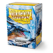 Dragon Shield AT-11028 Sleeves (100) Sapphire Matte - Hobby City NZ (9003891720429)