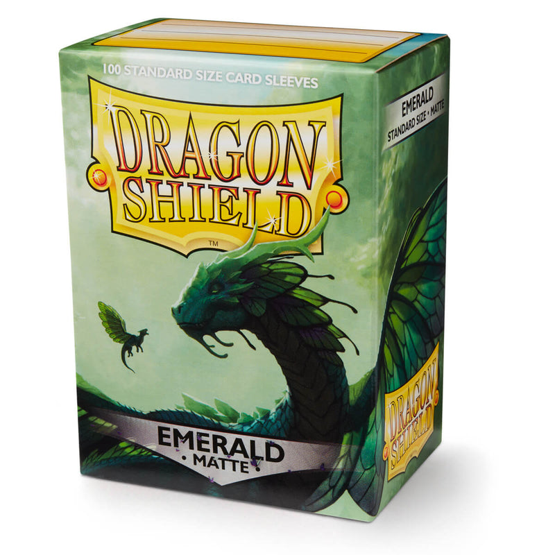 Dragon Shield AT-11036 Sleeves (100) Emerald Matte - Hobby City NZ (9003892015341)
