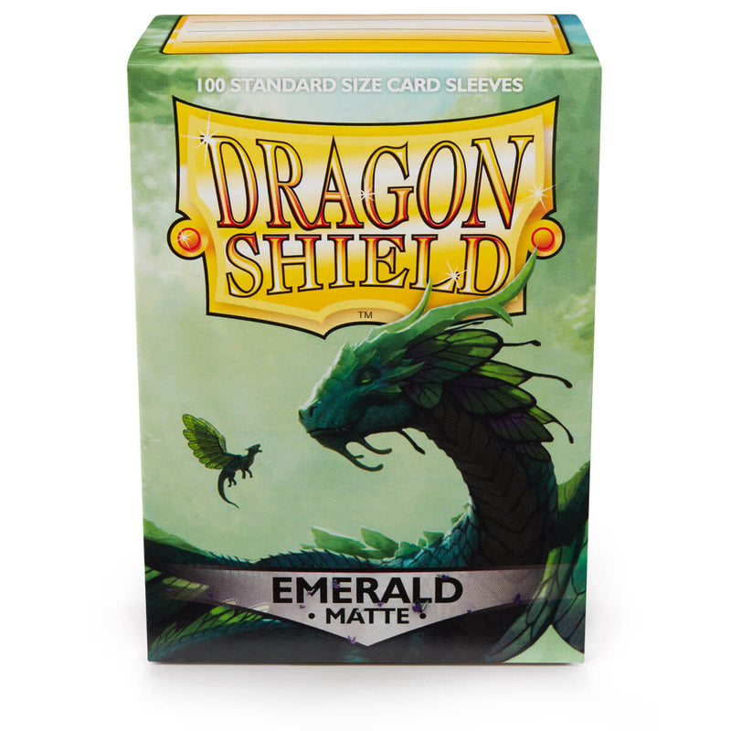Dragon Shield AT-11036 Sleeves (100) Emerald Matte - Hobby City NZ (9003892015341)