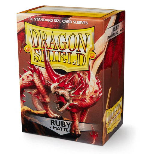 Dragon Shield AT-11037 Sleeves (100) Ruby Matte - Hobby City NZ (9003892048109)