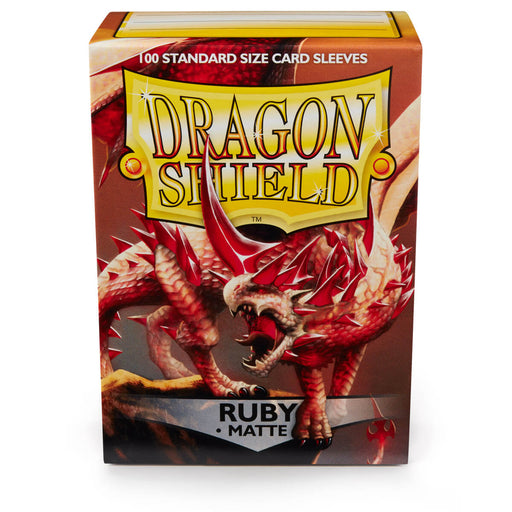 Dragon Shield AT-11037 Sleeves (100) Ruby Matte - Hobby City NZ (9003892048109)