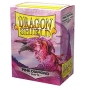 Dragon Shield AT-11039 Sleeves (100) Pink Diamond Matte - Hobby City NZ (9003892113645)