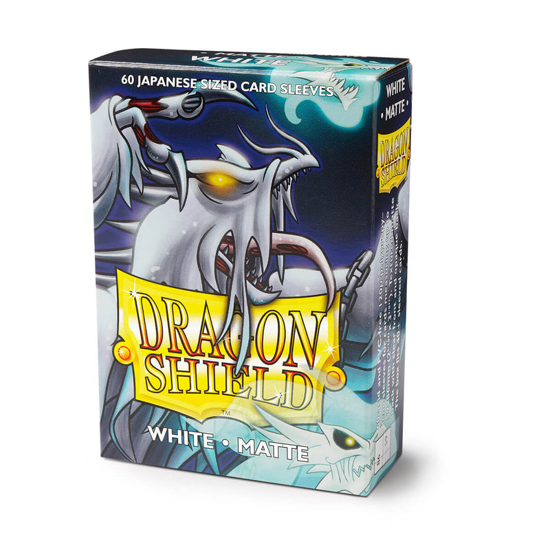 Dragon Shield AT-11105 JPN Sleeves (60) White Matte - Hobby City NZ (9003892605165)