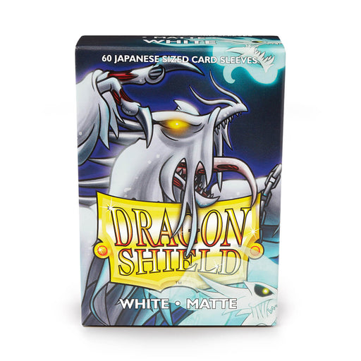 Dragon Shield AT-11105 JPN Sleeves (60) White Matte - Hobby City NZ (9003892605165)