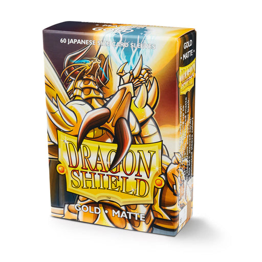 Dragon Shield AT-11106 JPN Sleeves (60) Gold Matte - Hobby City NZ (9003892637933)