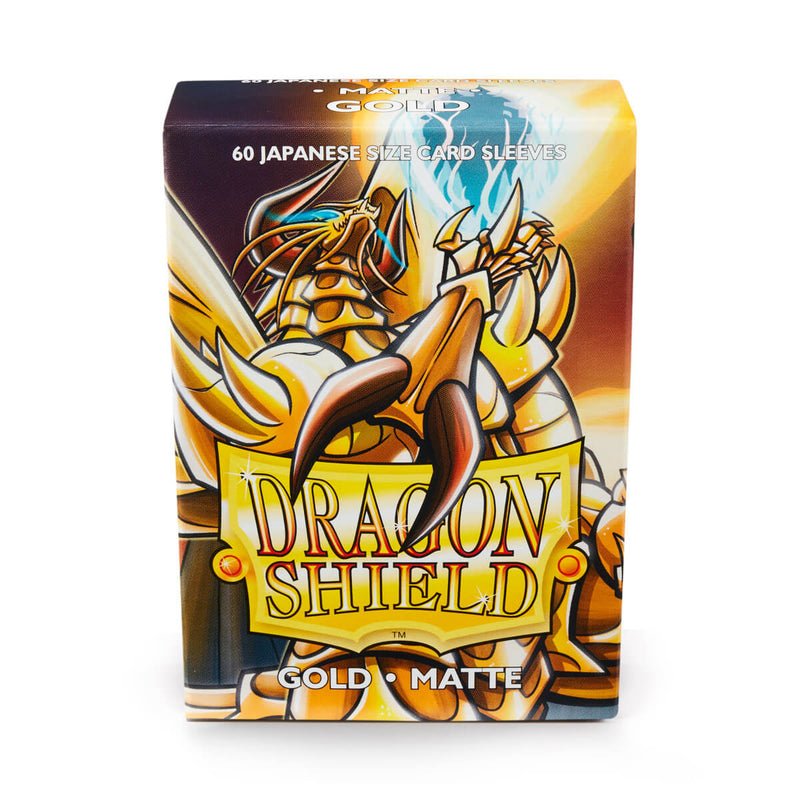 Dragon Shield AT-11106 JPN Sleeves (60) Gold Matte - Hobby City NZ (9003892637933)