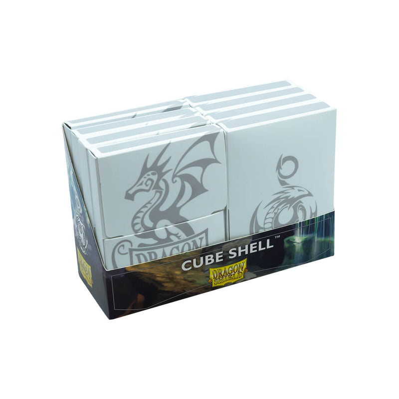 Dragon Shield AT-30505 Cube Shell White (8 Count) - Hobby City NZ (9003905548525)