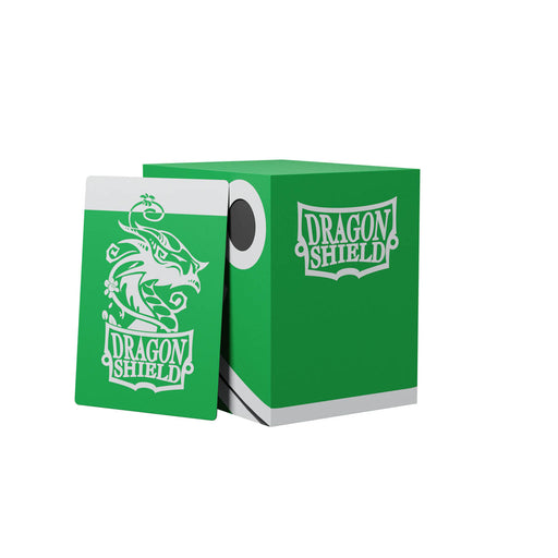 Dragon Shield AT-30604 Double Deck Shell Black/Green - Hobby City NZ (9004779241709)