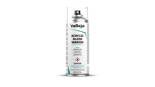 Vallejo AV28530 Aerosol Spray Primer - Gloss Varnish 400ml Old Packaging - Hobby City NZ (9004811944173)