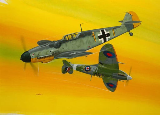 Revell 3710 1/72 Combat Set: Messerschmitt vs. Spitfire (2 Pack) - Hobby City NZ (7521380073709)