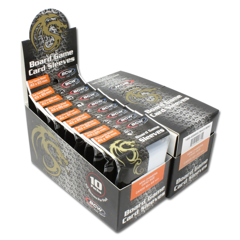 BCW / Monster 1-BG-45X68 Board Game Sleeves Mini European (45mm x 68mm) (9003857772781)