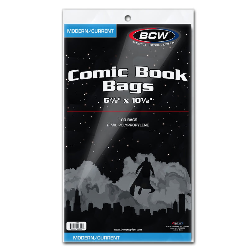 BCW / Monster 1-CUR Comic Bags Current/Modern 6 7/8 x 10 1/2 (9003865473261)