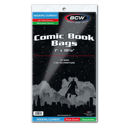 BCW / Monster 1-CUR-R-THICK Comic Bags Resealable Cur/M Thick 7 x 10 1/2 (9003865833709)