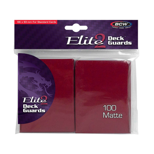 BCW / Monster 1-DGEM2-RED Deck Guard Elite 2 (100) Red (9003863572717)
