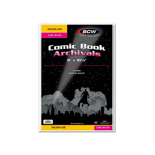 BCW / Monster 1-GOL-M2 Comic Mylar Golden 2 MIL 8 x 10 1/2 (9003866587373)