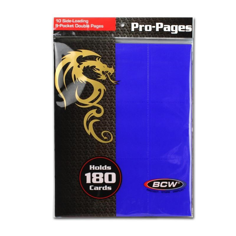 BCW / Monster 1-PRO18S-BLU 18-Pocket Pages Sideloading Blue (9003856888045)