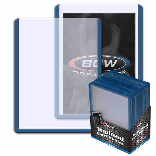 BCW / Monster 1-TLCH-BL 3x4 Topload Card Holder Blue Border (9003865211117)