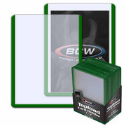 BCW / Monster 1-TLCH-GR 3x4 Topload Card Holder Green Border - Hobby City NZ (9003865276653)