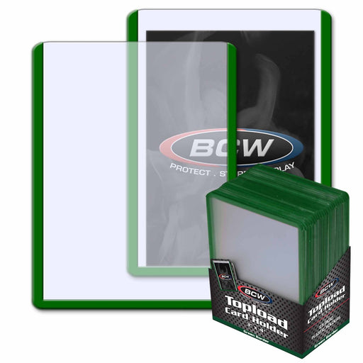 BCW / Monster 1-TLCH-GR 3x4 Topload Card Holder Green Border - Hobby City NZ (9003865276653)