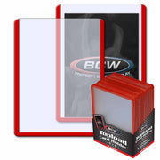 BCW / Monster 1-TLCH-RD 3x4 Topload Card Holder Red Border - Hobby City NZ (9003865243885)