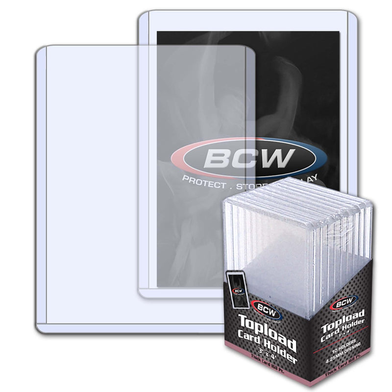 BCW / Monster 1-TLCH-TH-4.25MM Topload Holder 3 X 4 X 4.25 (168pt) 10pc - Hobby City NZ (9003859443949)