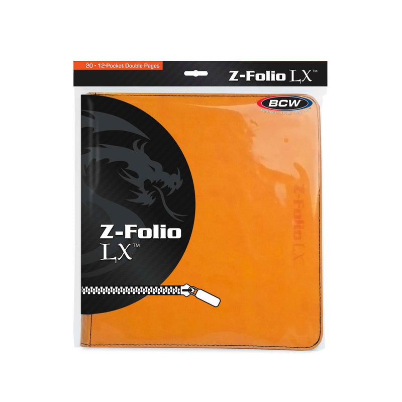 BCW / Monster 1-ZF12LX-ORG Zipper Folio 12-Pocket LX Orange - Hobby City NZ (9003864097005)