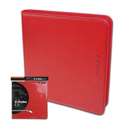 BCW / Monster 1-ZF12LX-RED Zipper Folio 12-Pocket LX Red - Hobby City NZ (9003864228077)