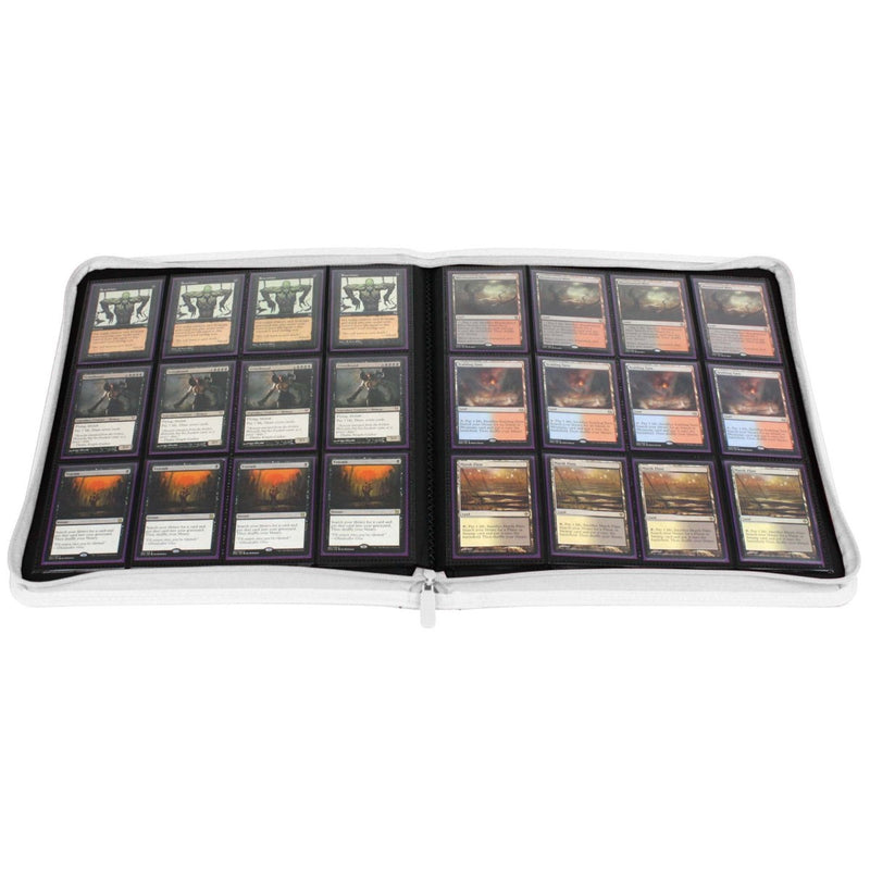 BCW / Monster 1-ZF12LX-WHI Zipper Folio 12-Pocket LX White - Hobby City NZ (9003864293613)