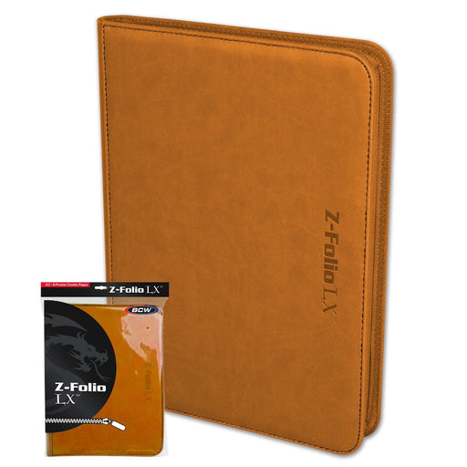 BCW / Monster 1-ZF9LX-ORG Zipper Folio 9-Pocket LX Orange - Hobby City NZ (9003861803245)