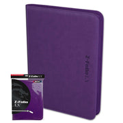 BCW / Monster 1-ZF9LX-PUR Zipper Folio 9-Pocket LX Purple - Hobby City NZ (9003863015661)