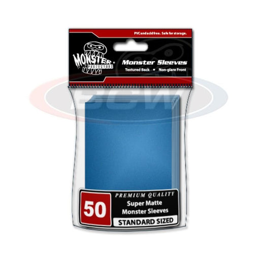 BCW / Monster MB-MSL-LMN-BLU Sleeves (50) Blue Matte (9003838931181)