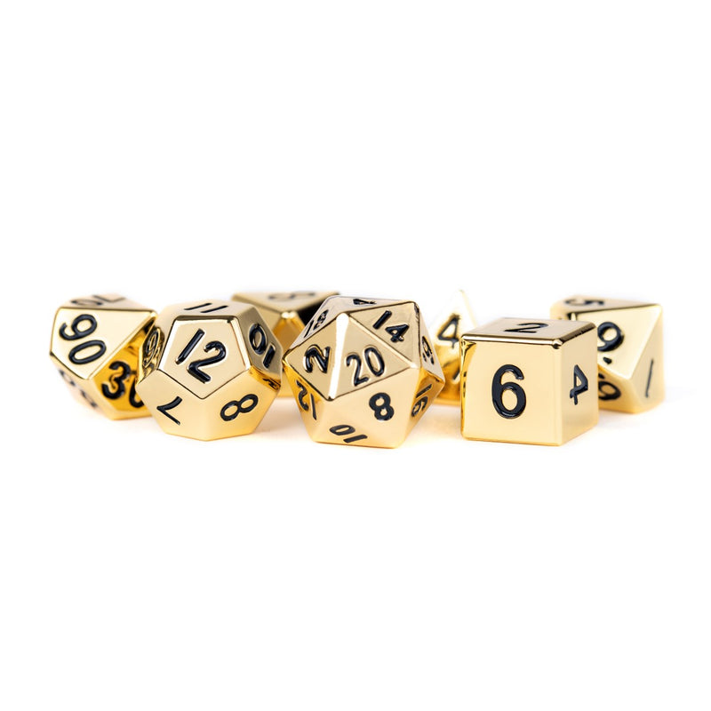 MDG MDG001 Metal Dice: Gold 16mm Poly Set (9003875172589)