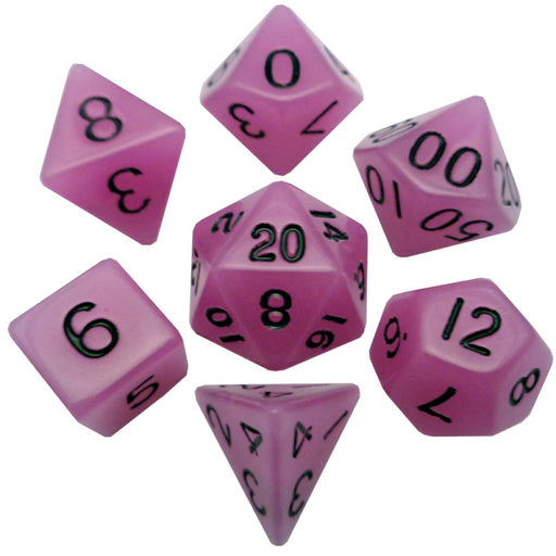 MDG MDG307 Resin Dice: Glow. Purple 16mm Poly (9003875533037)