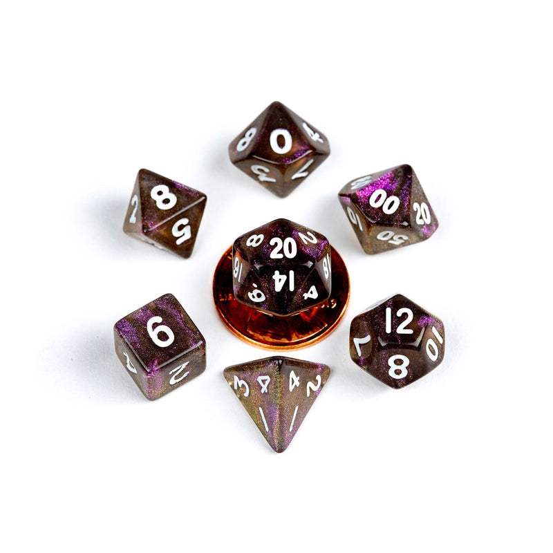 MDG MDG4174 Mini Polyhedral Dice Set: Stardust Supervolc (9003847614701)