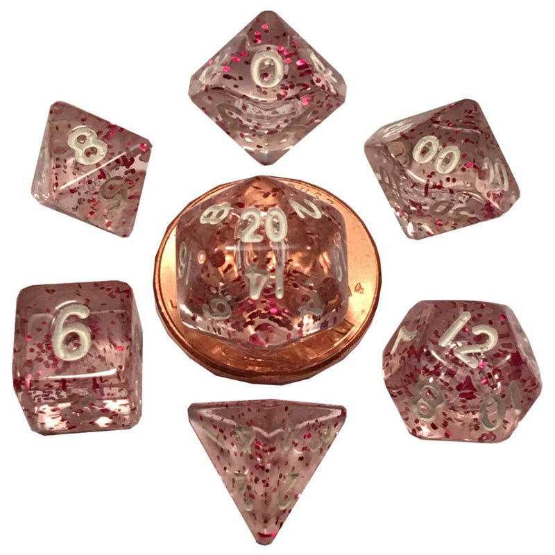 MDG MDG4208 Mini Polyhedral Dice Set: Ethereal Light Pur (9003876679917)