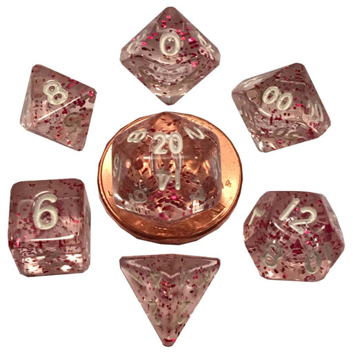 MDG MDG4208 Mini Polyhedral Dice Set: Ethereal Light Pur (9003876679917)