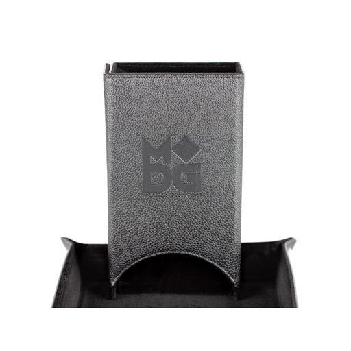 MDG MDG543 Fold Up Leather Dice Tower: Black (9003843682541)