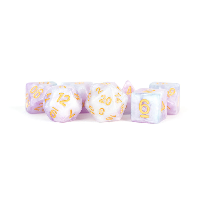 MDG MDG612 Resin Polyhedral Dice Set: Lavender (9003842404589)