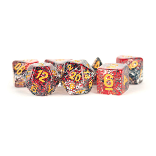MDG MDG628 Resin Polyhedral Dice Set: Particle DiceRe (9003843584237)