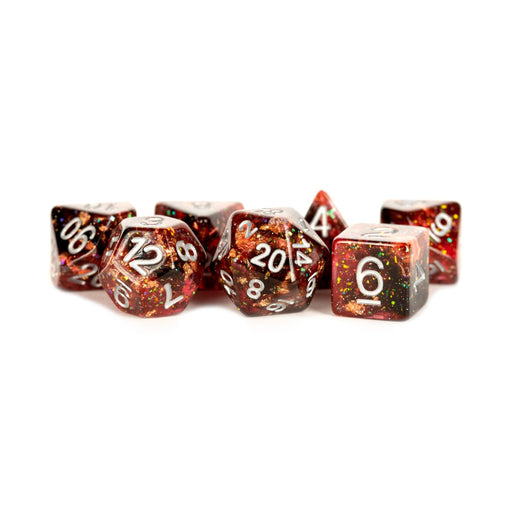 MDG MDG631 Eternal Resin Polyhedral Dice Set: Fire (9003847057645)