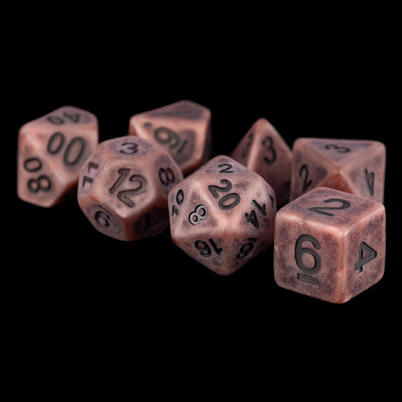MDG MDG697 Resin Polyhedral Dice Set: Ancient Copper (9003841224941)