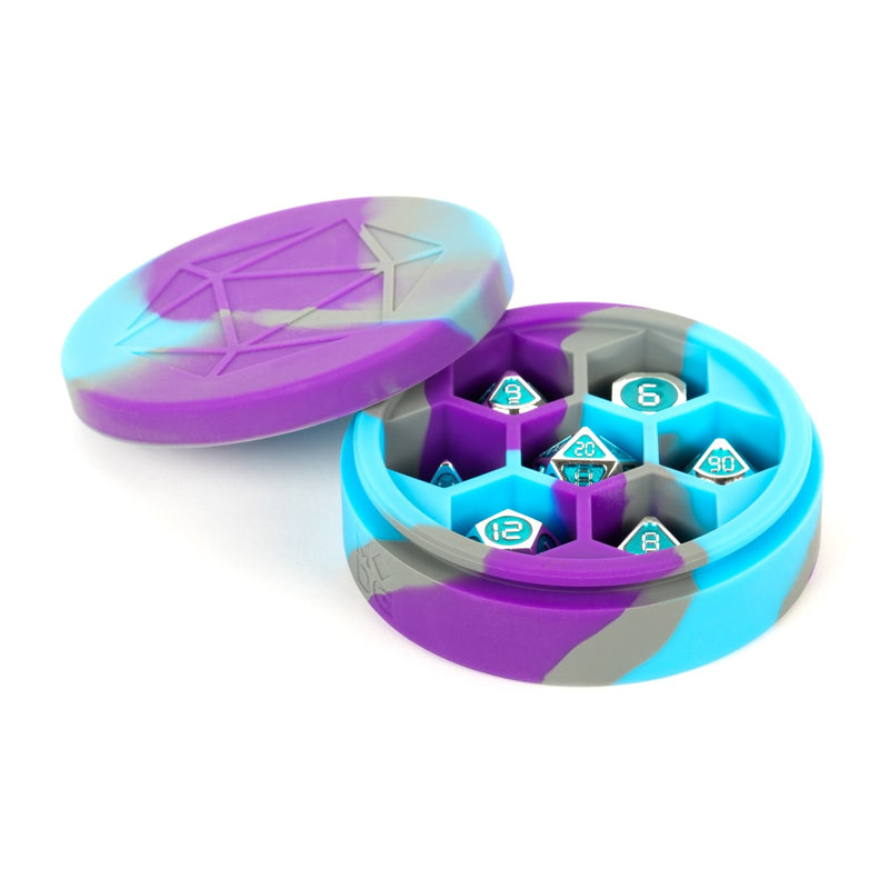 MDG MDG924 Silicone Round Dice Case: Purple/Gray/Light (9003844403437)