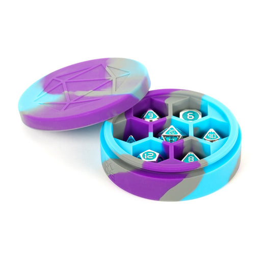 MDG MDG924 Silicone Round Dice Case: Purple/Gray/Light (9003844403437)